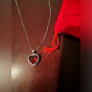 OCEANS FINE JEWELRY Red Heart Necklace